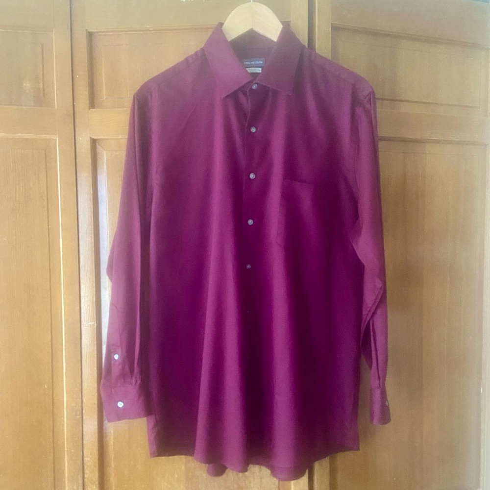 VAN HEUSEN Mens Dress Shirt Large